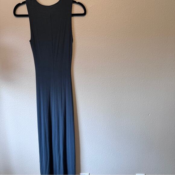 Quince Tencel Carbon Grey Jersey Maxi Dress Womens M NWOT Casual Basic Closet - Picture 10 of 10